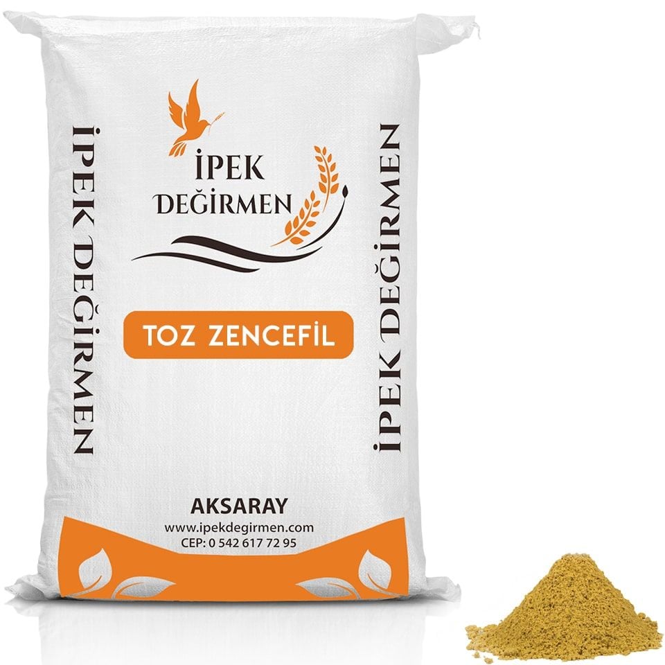 İpek Değirmen Toz Zencefil Taze Öğütülmüş Katkısız