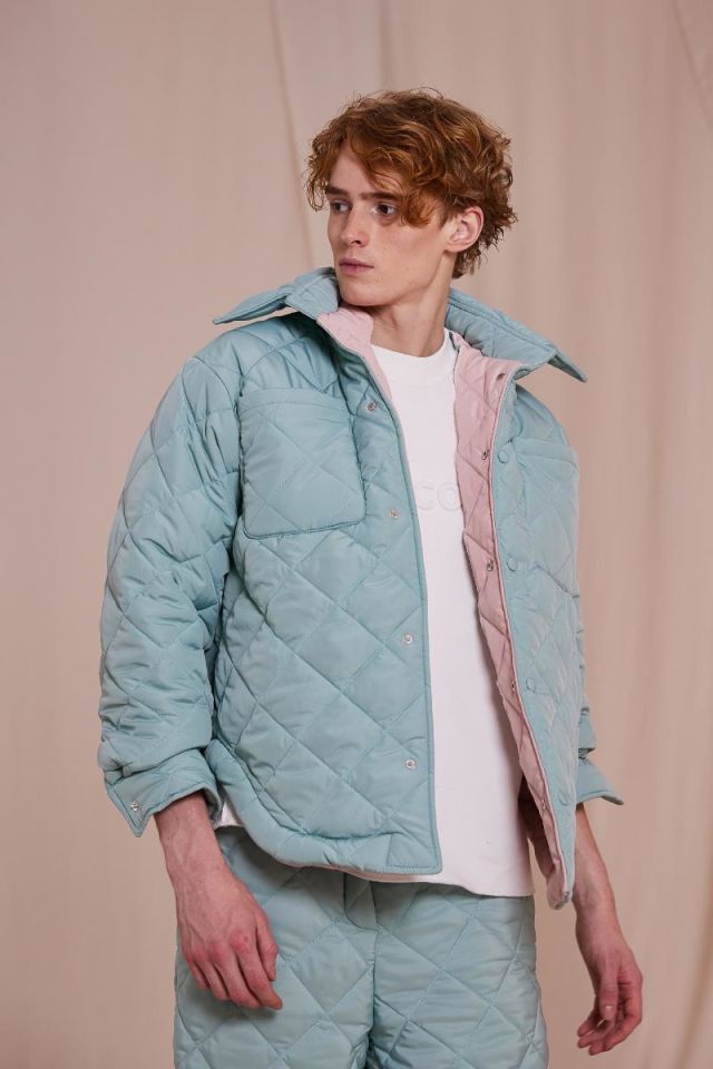 Mint Quilted  Unisex Jacket