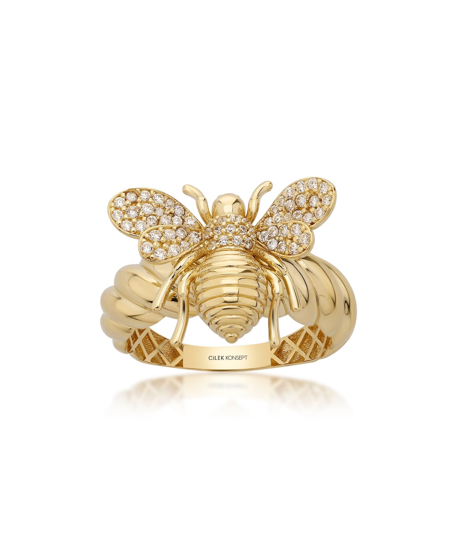 Bee Mine Koleksiyonu Altın Arı Yüzük