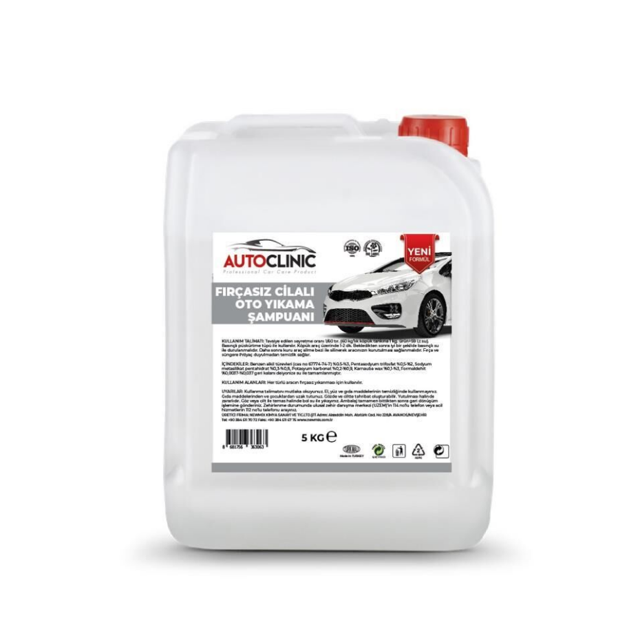 Autoclınıc 5KG Fırçasız Cilalı Oto Yıkama Şampuanı