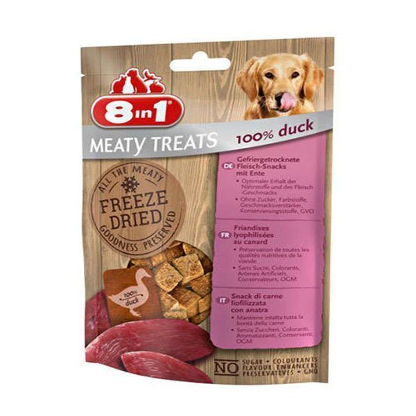 Meaty Treats Ördekli Kurutulmuş Tahılsız Köpek Ödül Maması 50 gr