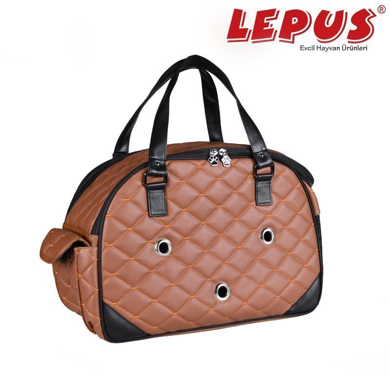 Kedi ve Köpek İçin Luxury Bag Taba s 20x40x27h cm