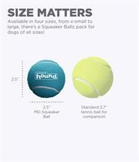 Squeaker Ballz Squeaky Tenis Topları, Medium