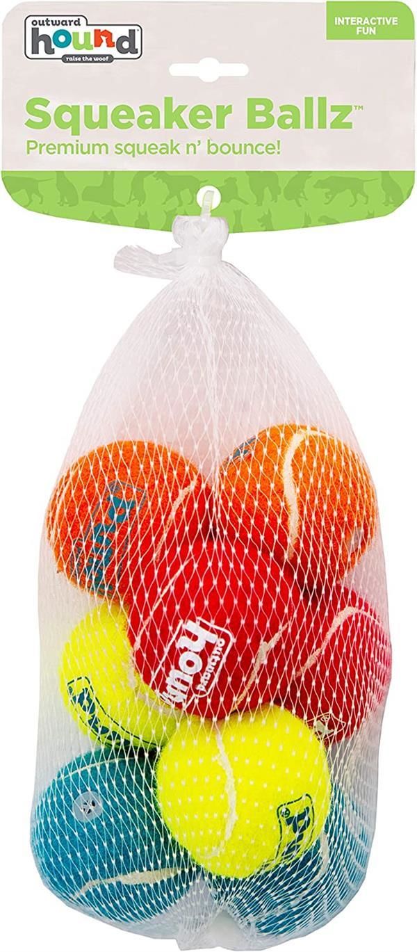Squeaker Ballz Squeaky Tenis Topları, Medium