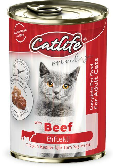 Biftekli Yetişkin Kedi Konservesi 400 gr