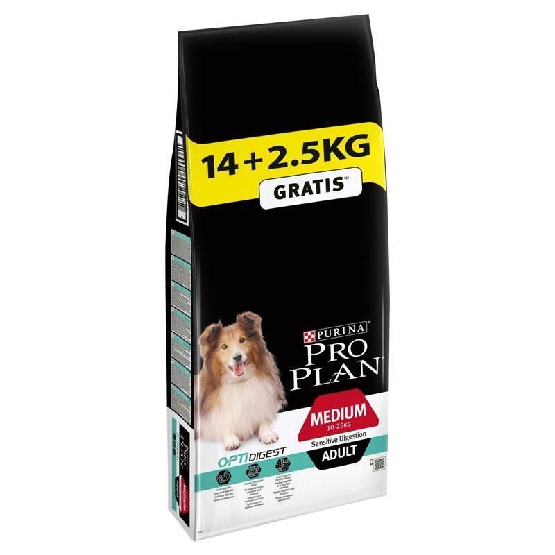 OptiDigest with Lamb Medium Adult Dog Food Kuzu Etli Orta Irk Köpek Maması 14+2,5 Kg