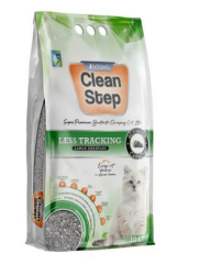 Clean Step Less Tracking Patilere Yapışmayan Aktif Karbonlu Topaklanan KALIN TANE Bentonit Kedi Kumu 10 LT