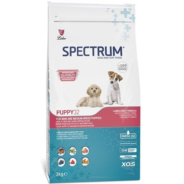 Puppy32 Mini&Medium Puppy Dog Food Hipoalerjenik Kuzu Etli Mini ve Küçük Yavru Köpek Maması 3 Kg
