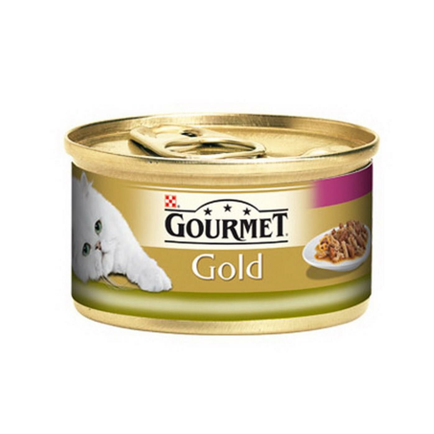Gourmet Gold Tavşan ve Ciğerli Parça Etli Kedi Konservesi 85 gr