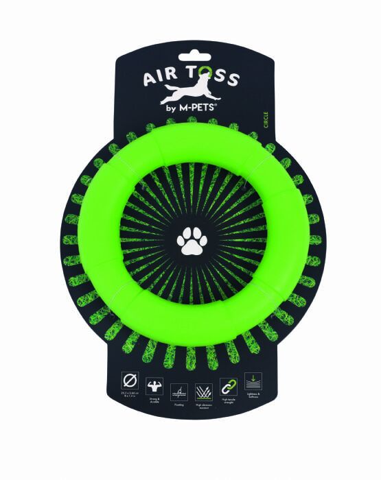 Air Toss Circle Dayanıklı Suda Yüzen Köpek Oyuncağı Yeşil