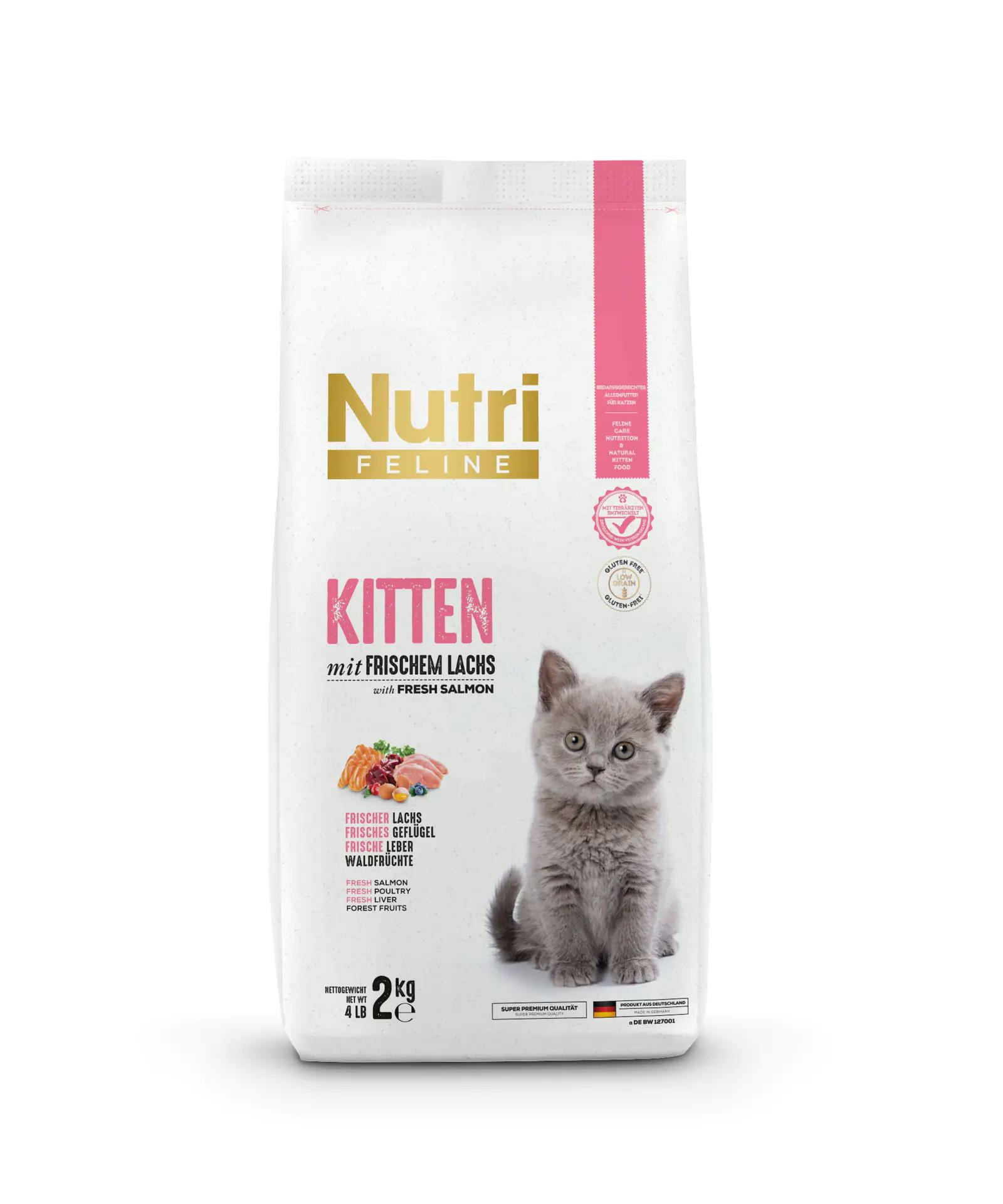 Kitten Cat Food with Fresh Salmon Somonlu Yavru Kedi Maması 2 kg