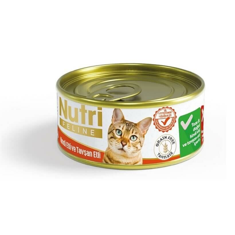 Adult Cat Food Grain Free Hindi Etli ve Tavşan Etli Yetişkin Yaş Maması 85 gr