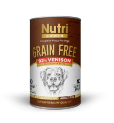 Adult Dog Food with 92% VENISON Grain Free %92 Geyik Etli Yetişkin Köpek Yaş Maması 400 gr
