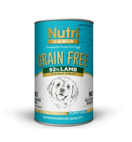 Puppy Dog food with %92 Lamb Grain Free %92 Kuzu Etli Yavru Köpek Yaş Maması 400 gr