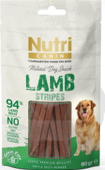 Lamb Stripes Natural Dog Snack Grain Free Kurutulmuş Kuzu Çubukları Tahılsız Köpek Ödülü 80 gr