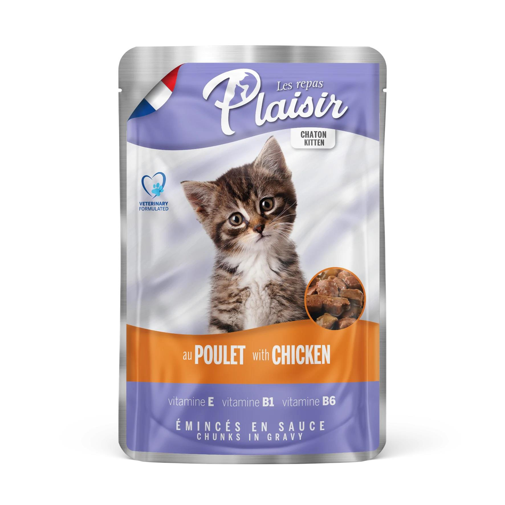 Kitten Cat Food Pouch with Chicken Tavuklu Yavru Kedi Yaş Maması 100 gr