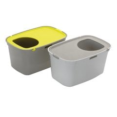 Top Cat Üstten Girişli Kapalı Kedi Tuvaleti Sarı 59cm