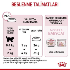 Mother & Babycat Anne ve Yavru Kediler için Kuru Kedi Maması 2 Kg