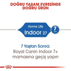 Indoor 27 Ev Kedileri için Yetişkin Kedi Maması 2 Kg