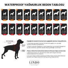 Bluestar İçi Polarlı Su Geçirmez Köpek Yağmurluğu