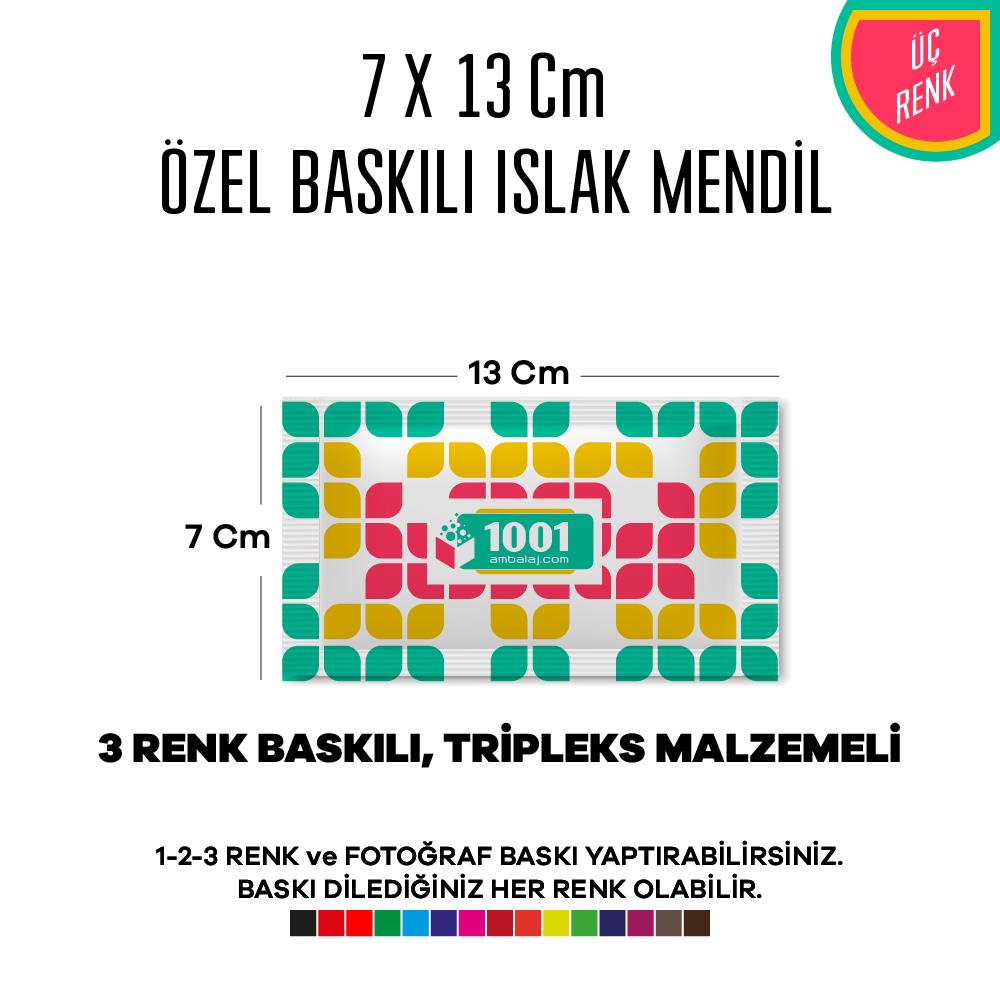 7X13 Cm 1-2-3 Renk Ve Fotoğraf Baskılı İslak Mendil Beyaz (Tripleks Malzeme)