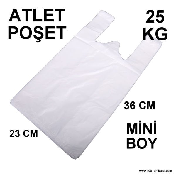 Ara hışır Poşet Mini Boy Beyaz Renk 25 Kg (25 Paket) 1001 Ambalaj