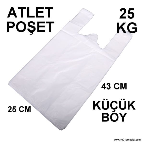 Ara hışır Poşet Küçük Boy Beyaz Renk 25 Kg (25 Paket) 1001 Ambalaj