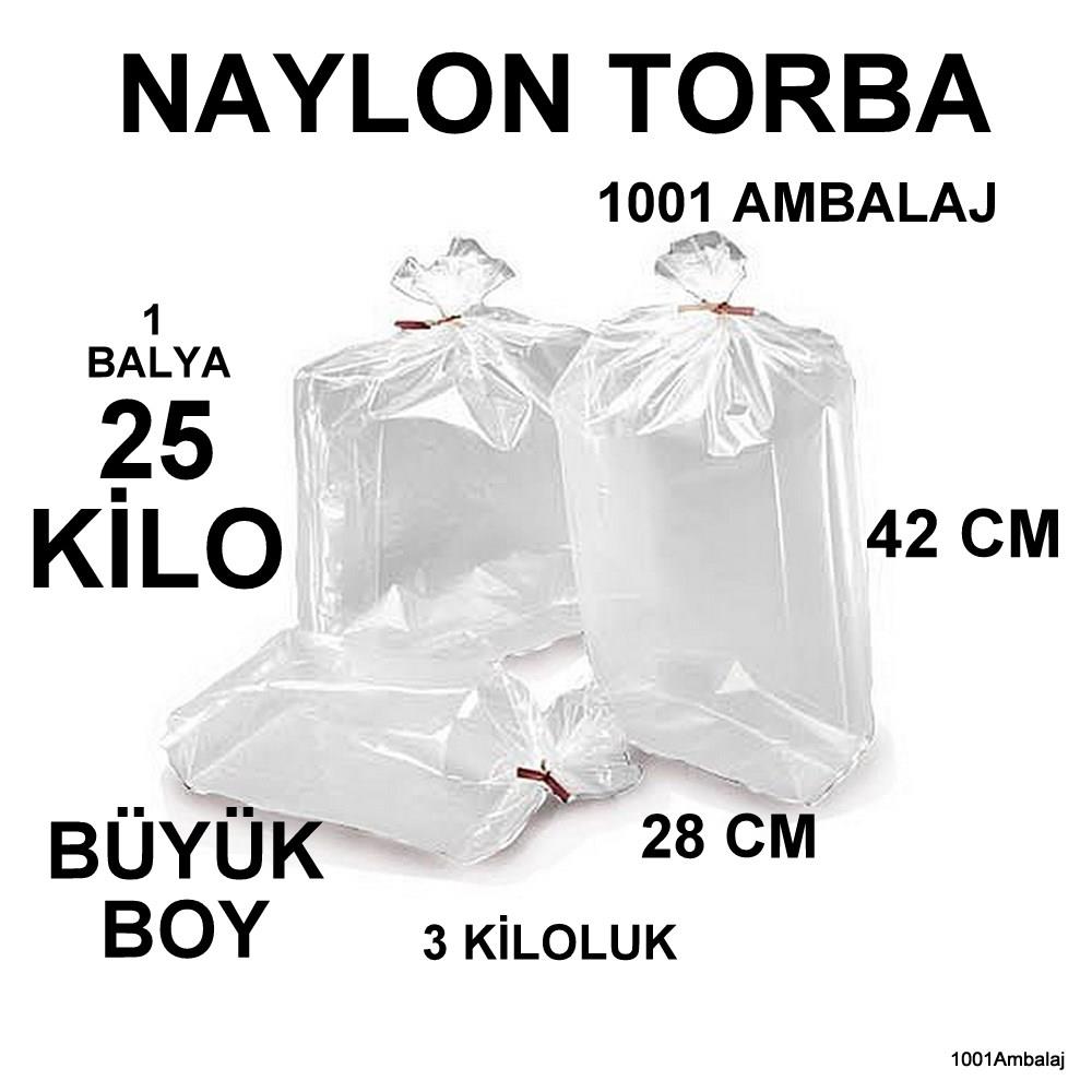 Naylon Torba 28X42 Cm Bakkaliye Torbası 25 Kilo 1 Balya 1001 Ambalaj