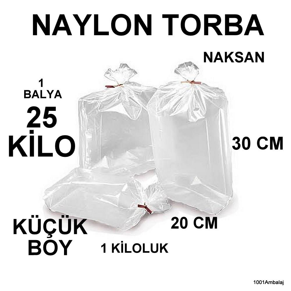 Naylon Torba 20X30 Cm (1 Kiloluk) Bakkaliye Torbası 25 Kilo 1 Balya Naksan