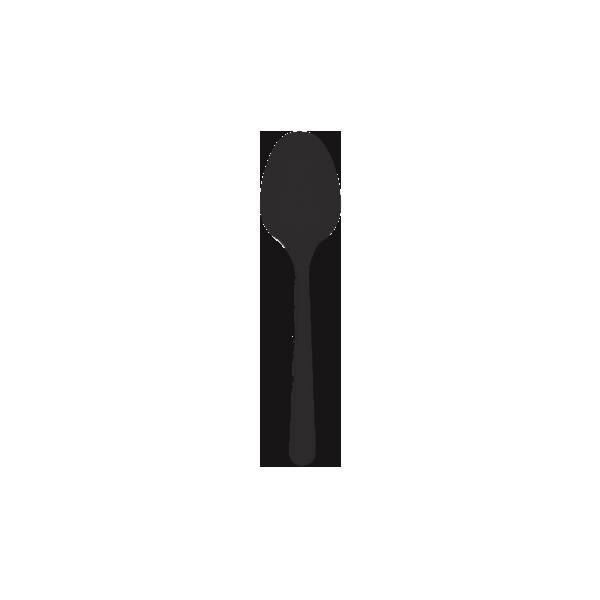 Plastik Kaşik Elite Siyah Renkli Rubikap Cu.350S 100 Adet