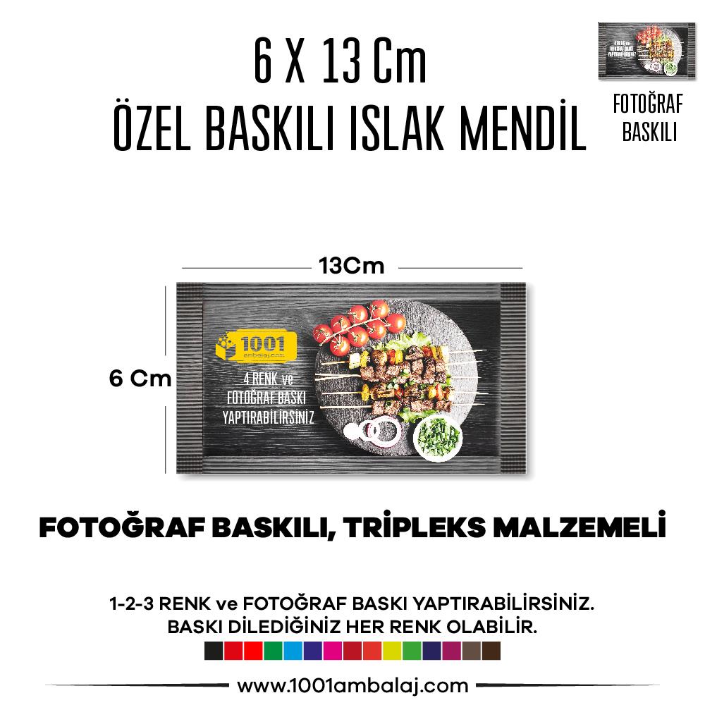 6X13 Cm 1-2-3 Renk Ve Fotoğraf Baskılı İslak Mendil Beyaz (Tripleks Malzeme)