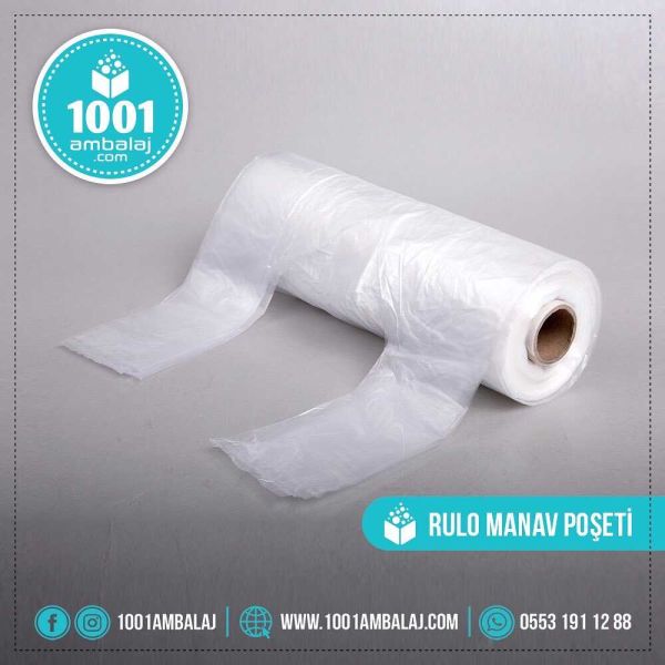 Rulo Poşet Büyük Boy 27X51 Cm 1 Rulo Sargıda 200 Adet Poşet