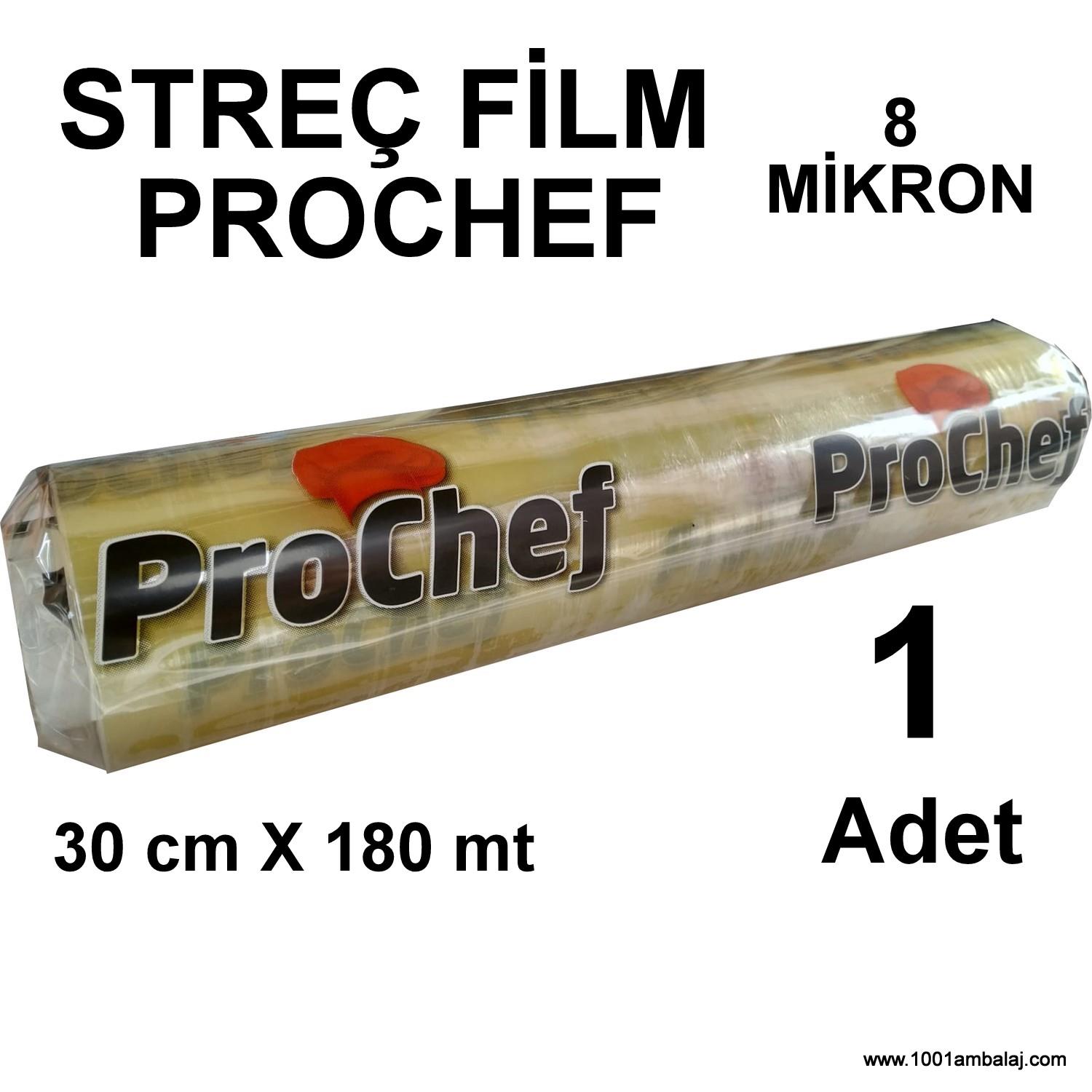 Streç Film Açik 30 X 180 Metre Prochef 1 Adet