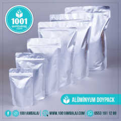 16X27 Cm Alüminyum 100 Adet Kilitli Doypack Torba 500 Gr /04/