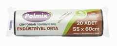 Çöp Torbası Polmix Endüstiriyel Orta 150 Gram 55X60 Siyah 1 Koli