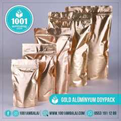 11X18,5 Cm Gold ( Altın ) 100 Adet Kilitli Doypack Torba 100 Gr /21/