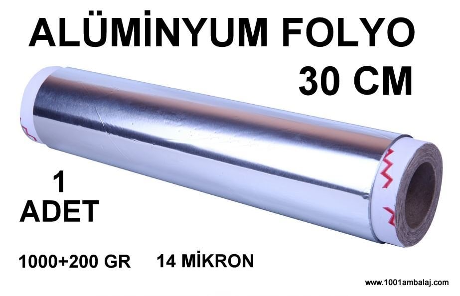 Alüminyum Folyo 30 Cm 1000 Gr 14 Micron 1 Adet