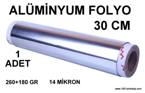 Alüminyum Folyo 30 Cm 260 +180 Gr 14 Micron 1 Adet