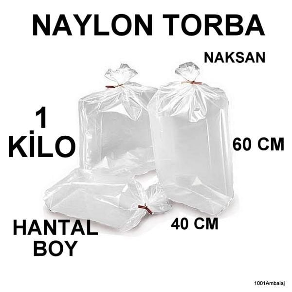 Naylon Torba 40X60 Cm Bakkaliye Torbası 1 Kilo Naksan