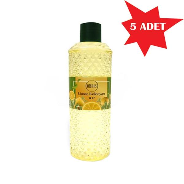 Kolonya 900 Ml Limon Orbis 5 Adet