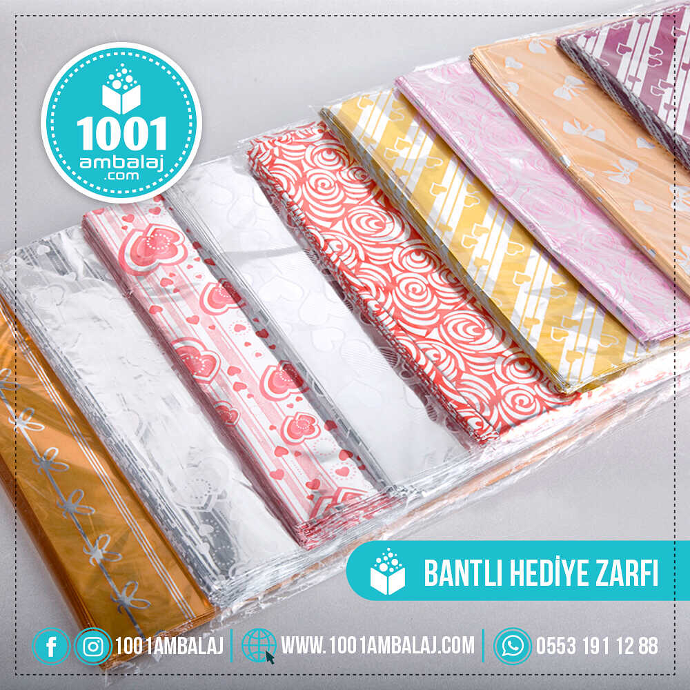 Hediye Torbası 40X60 Cm Metalize Karışık Renkli 100 Lü 1 Paket