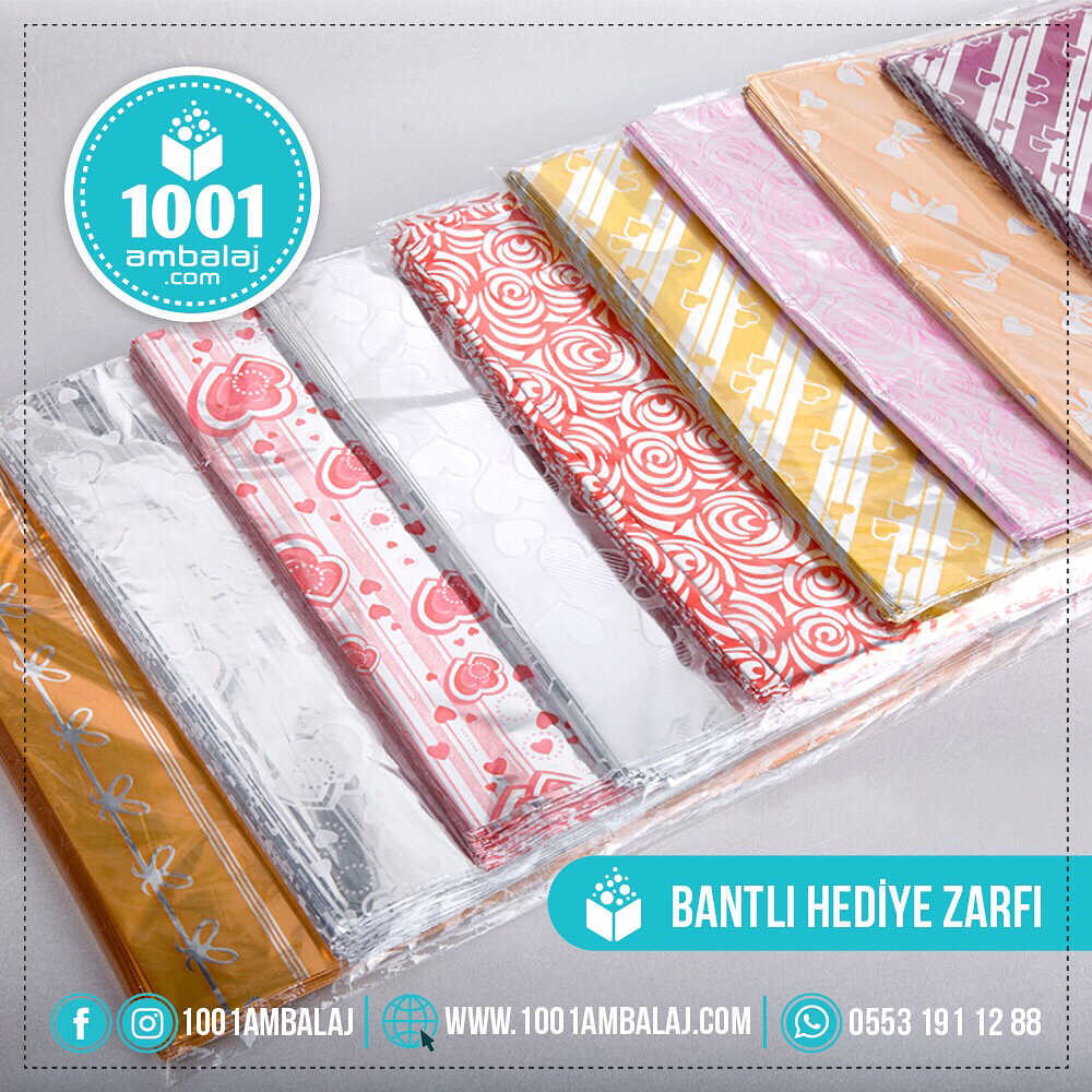 Hediye Torbası 20X25 Cm Metalize Karışık Renkli 100 Lü 1 Paket