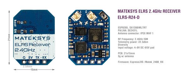 ELRS 2.4GHz Receiver ELRS-R24-D