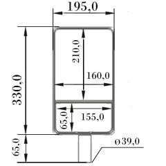 LP-15 Led Sokak Armatür Boş Kasa Takım 100W