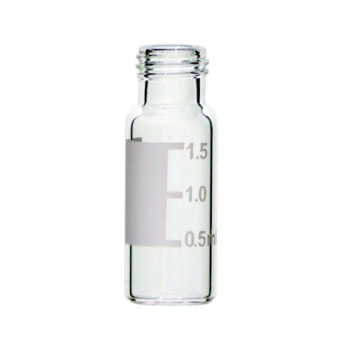 Vida Kapaklı1.5ml ND-9 Vial 32 x 11,6 mm, Şeffaf  Etiketli ve Dereceli 100AD/PK