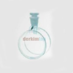 Silindirik küvet, şilifli kapaklı, Cam 100 mm Işık Yollu, 28.00 ml Hacim