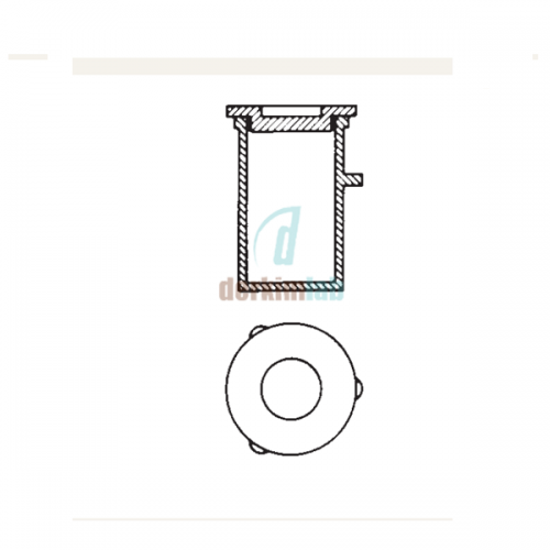 Uçucu Madde Krozesi (Rademacher tipi), Rodajlı Kapaklı 32mm x 36mm Dış Çap * Yükseklik