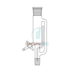 Soxhlet Ekstraktörü, Teflon Musluklu  Erkek  NS :  29/32, Dişi  NS :  45/40, 100 ml Hacim