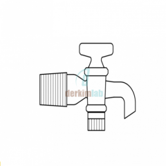 Şilifli Musluk,PTFE NS : 14,5/23