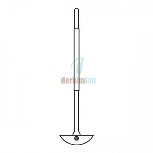 Karıştırma şaftı, PTFE uçlu 10mm x 160 mm Şaft Çapı * Şaft Uzunluğu  , 410 mm Uzunluk